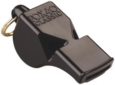 Fox 40 Classic Whistle and Lanyard (Black)